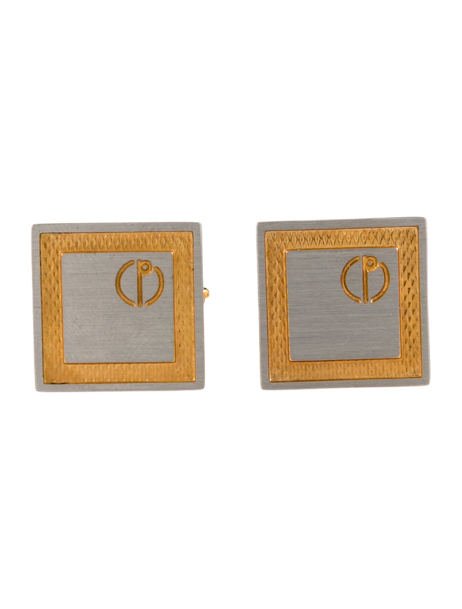 Dunhill Two-Tone Square Cufflinks