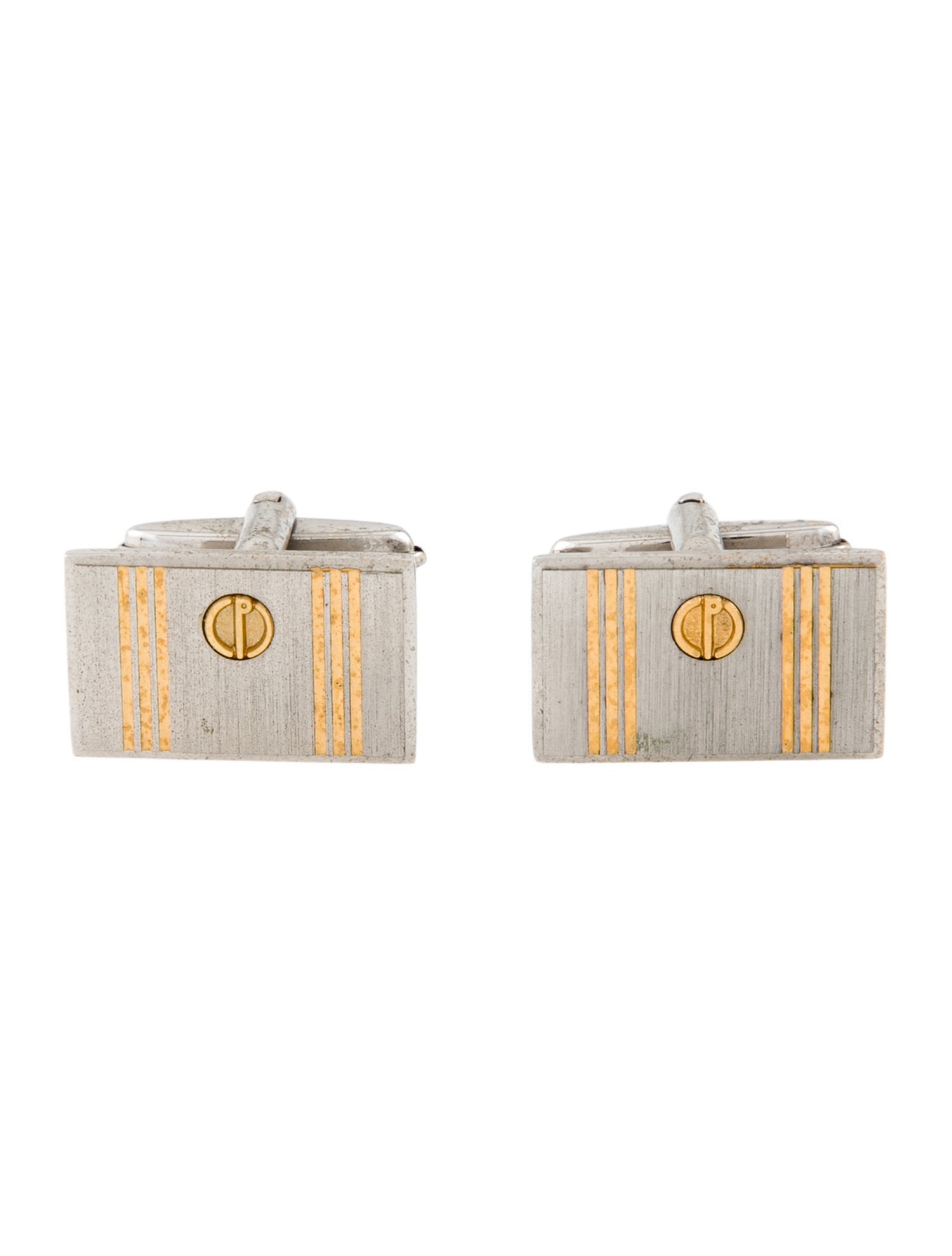Dunhill Two Tone Logo Cufflinks
