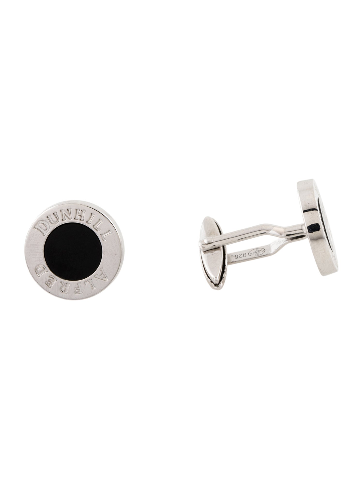 Dunhill Onyx Logo Cufflinks
