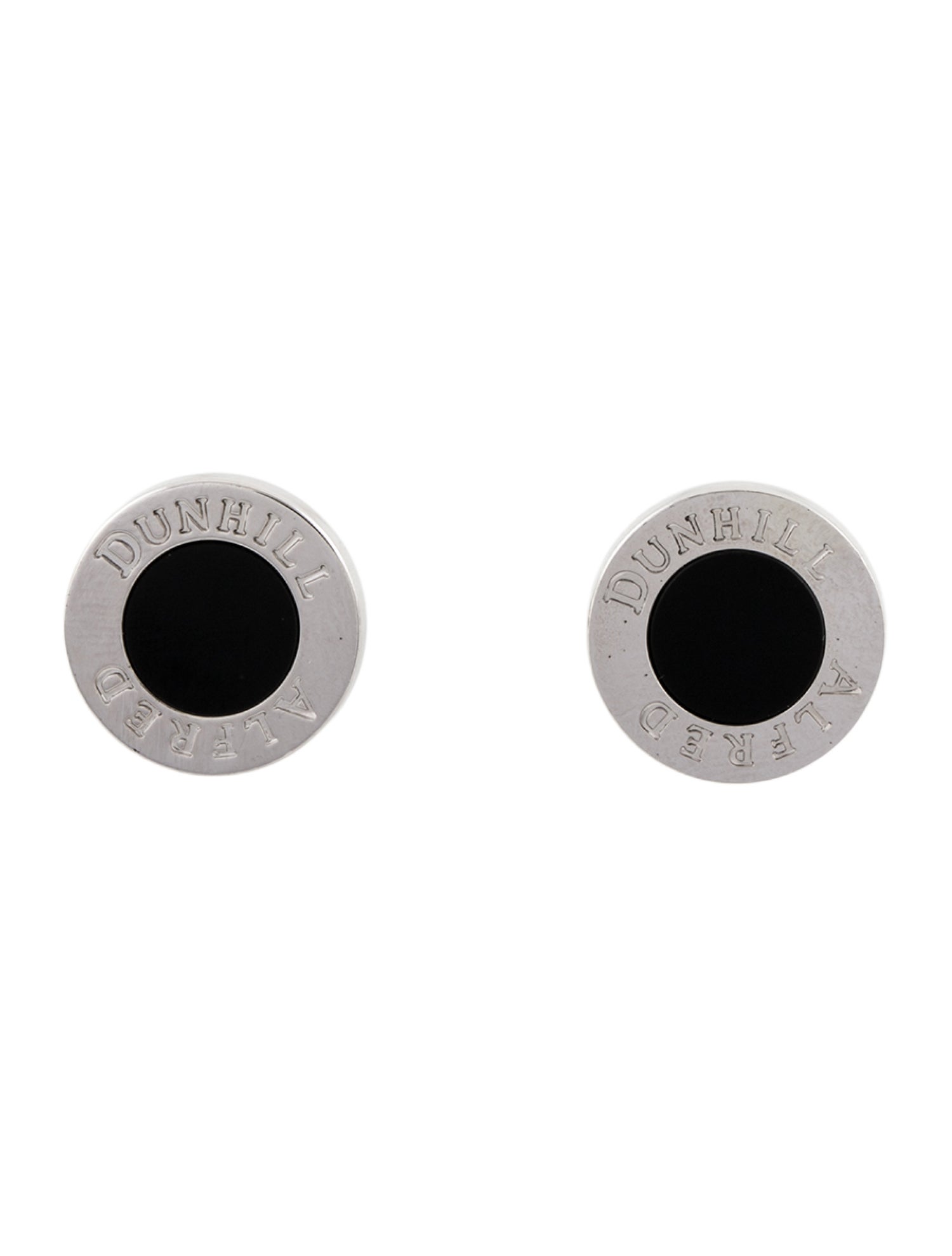 Dunhill Onyx Logo Cufflinks