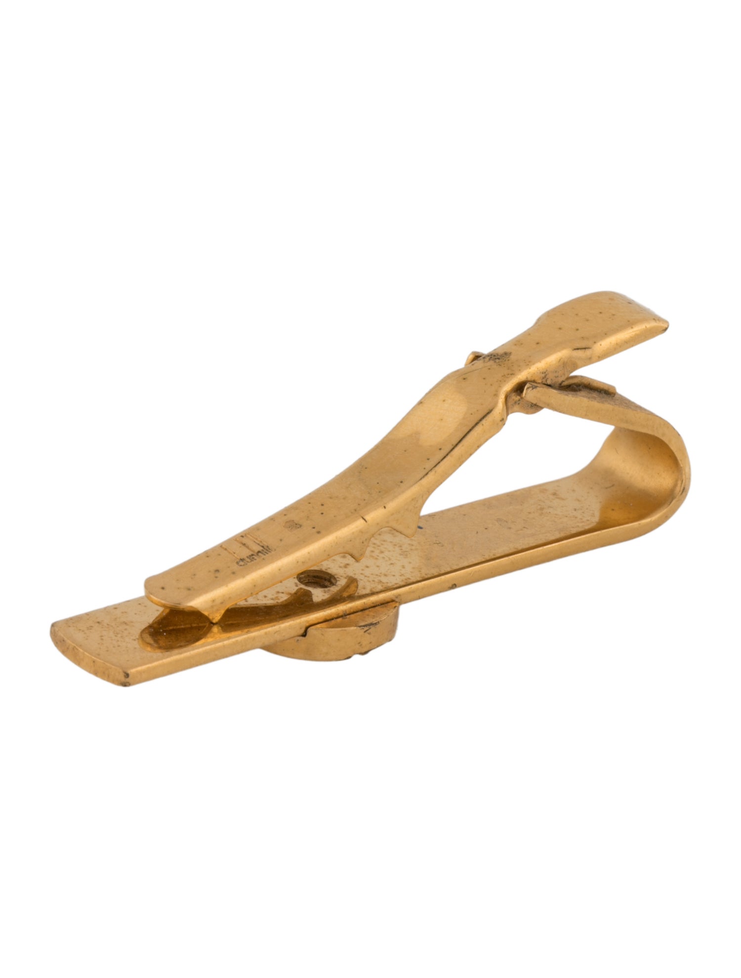 Dunhill Two-Tone Logo Tie Clip