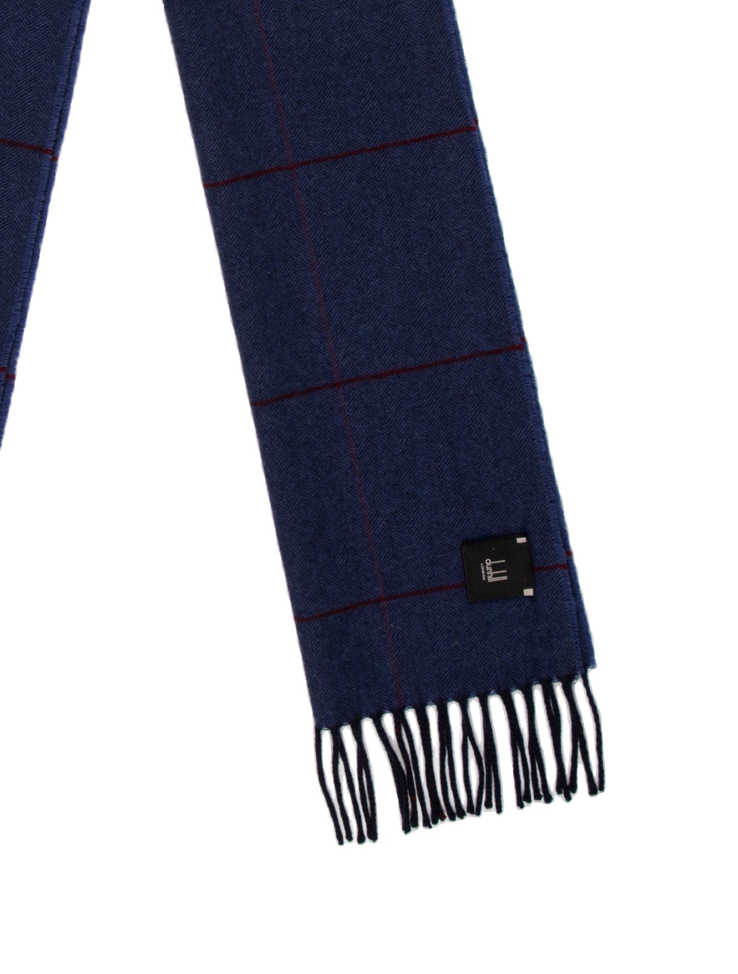 Dunhill Cashmere Plaid Print Scarf