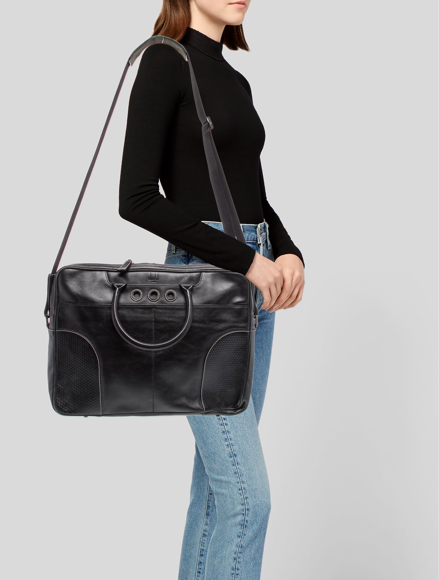 Dunhill Leather Messenger Bag