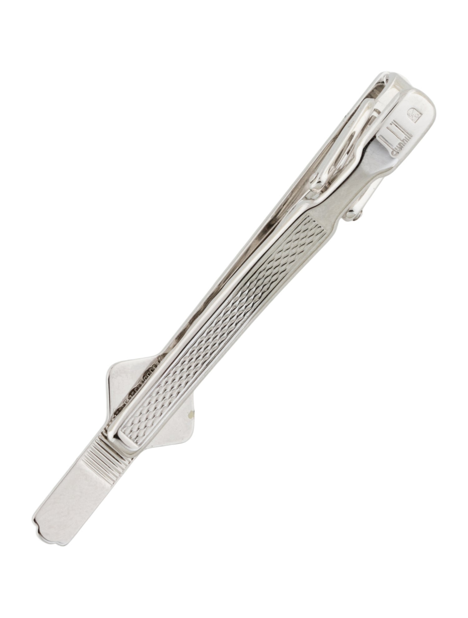 Salvatore Ferragamo Gancini Tie Clip - Silver Tie Pins and Clips