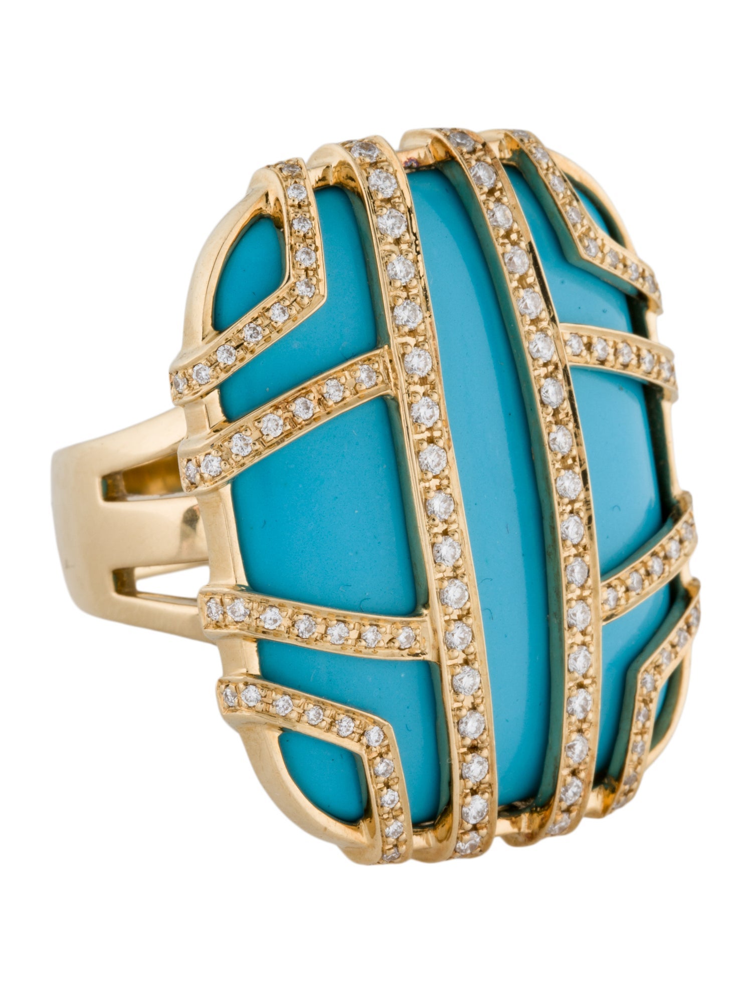 Di Modolo 18K Turquoise & Diamond Favola Cocktail Ring