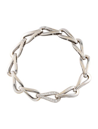Di Modolo 18K Diamond Fiamma Link Bracelet