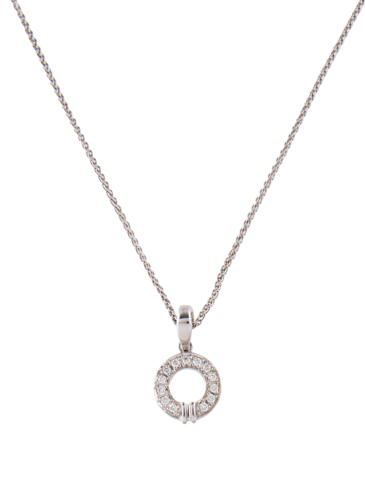 Di Modolo 18K Diamond Circle Pendant Necklace