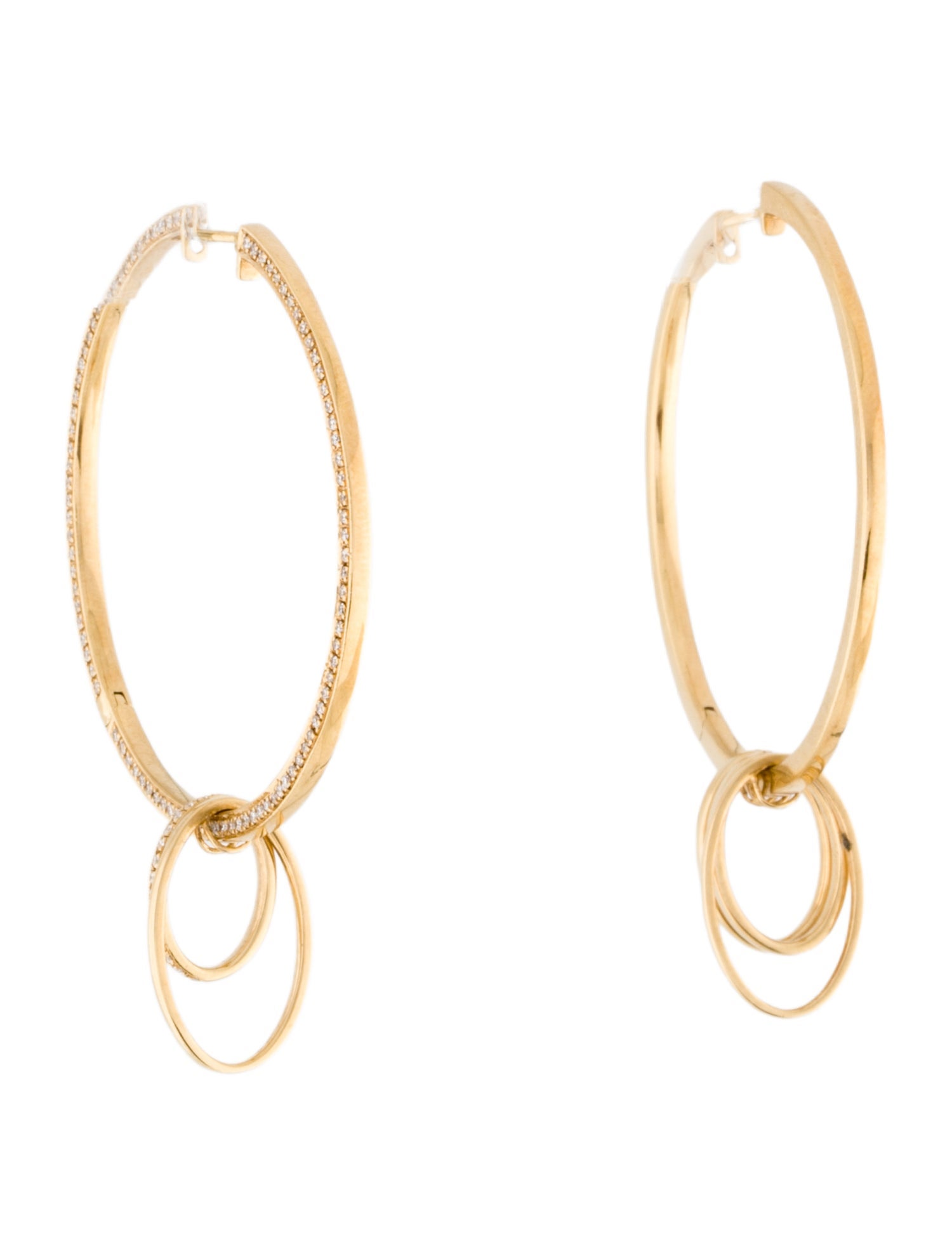 Di Modolo 18K Diamond Convertible Hoop Earrings