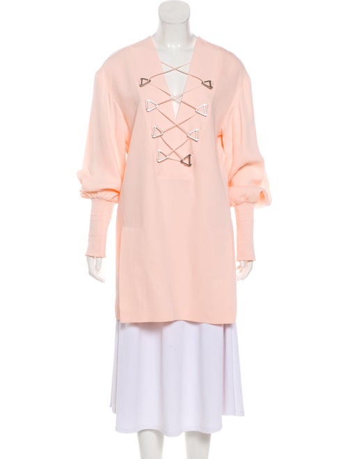 Dion Lee Silk Long Sleeve Blouse w/ Tags