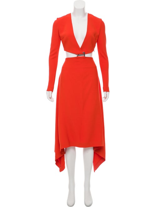 Dion Lee Cutout Maxi Dress Orange