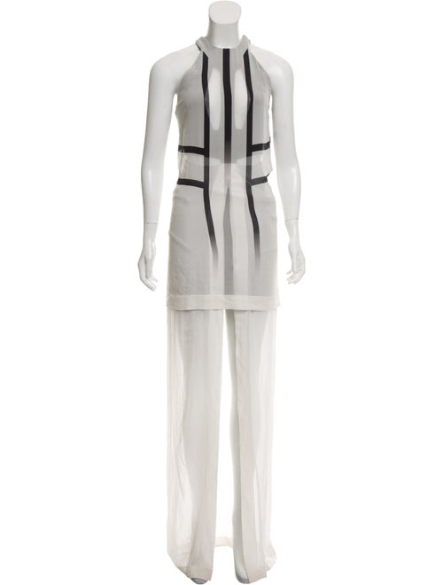 Dion Lee Silk Sleeveless Dress Black