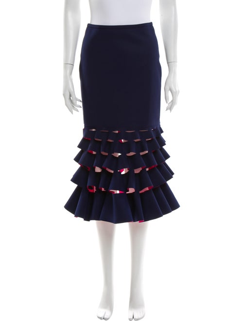 Dion Lee Midi Length Skirt Blue