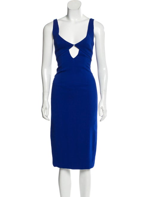 Dion Lee Sleeveless Midi Dress Blue