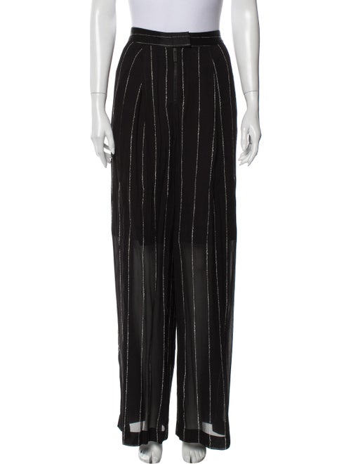 Dion Lee Striped Wide Leg Pants Black