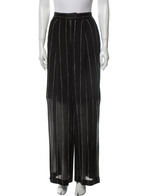 Dion Lee Striped Wide Leg Pants Black