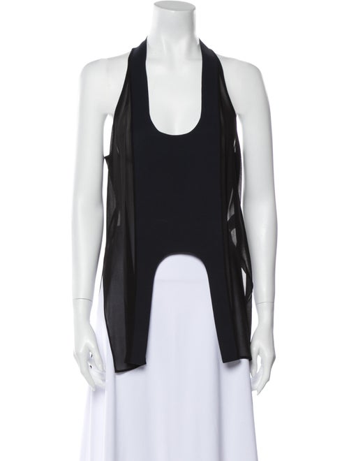 Dion Lee Silk Printed Tunic Blue