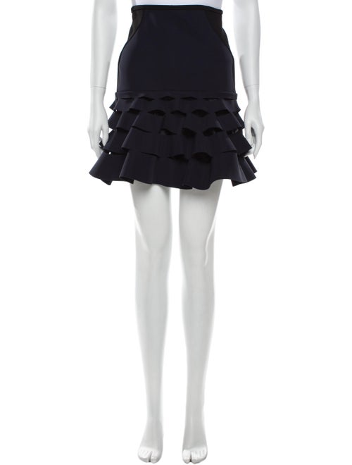 Dion Lee Ruffle Embellishment Mini Skirt Blue