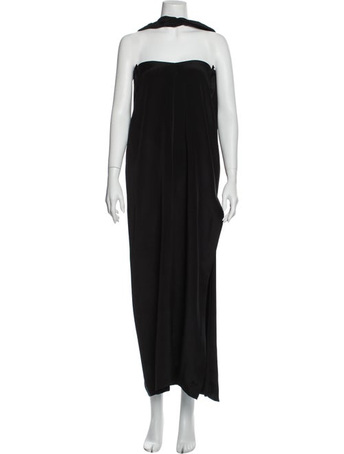 Dion Lee Silk Long Dress Black