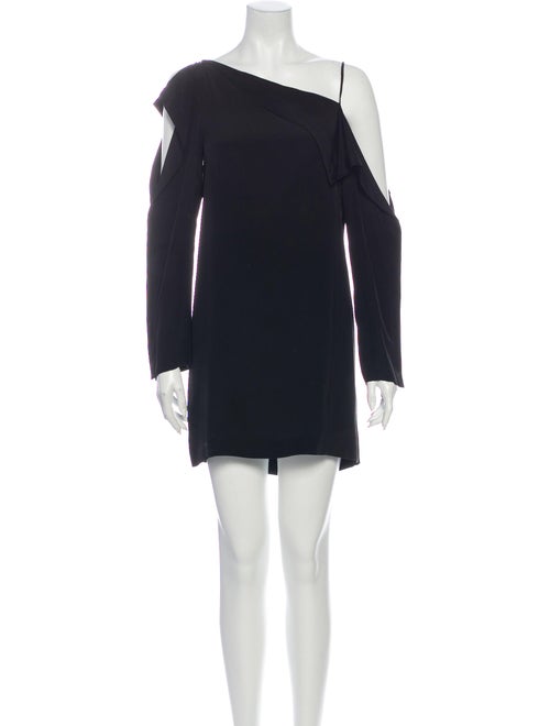 Dion Lee Silk Mini Dress Black