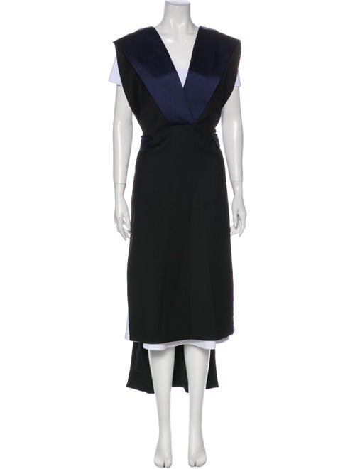 Dion Lee Colorblock Pattern Coat Black