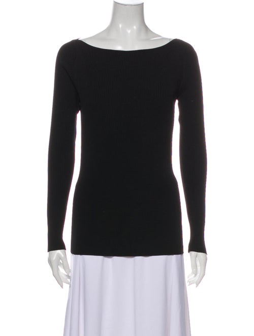 Dion Lee Bateau Neckline Sweater Black