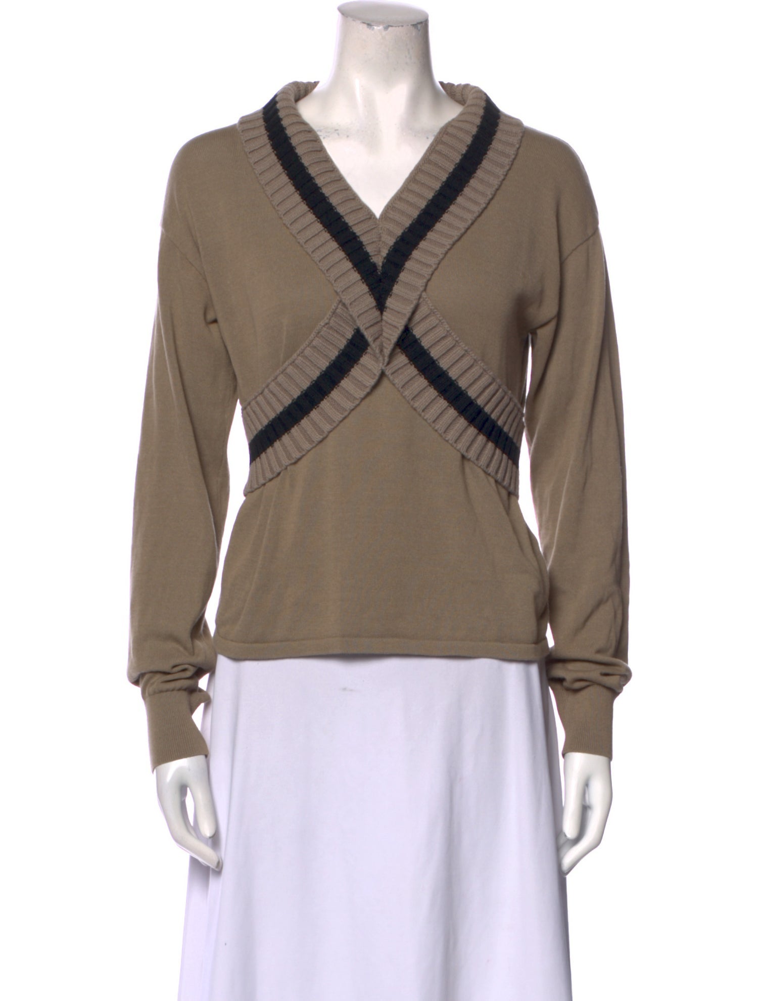 Dion Lee Striped Mock Neck Sweater