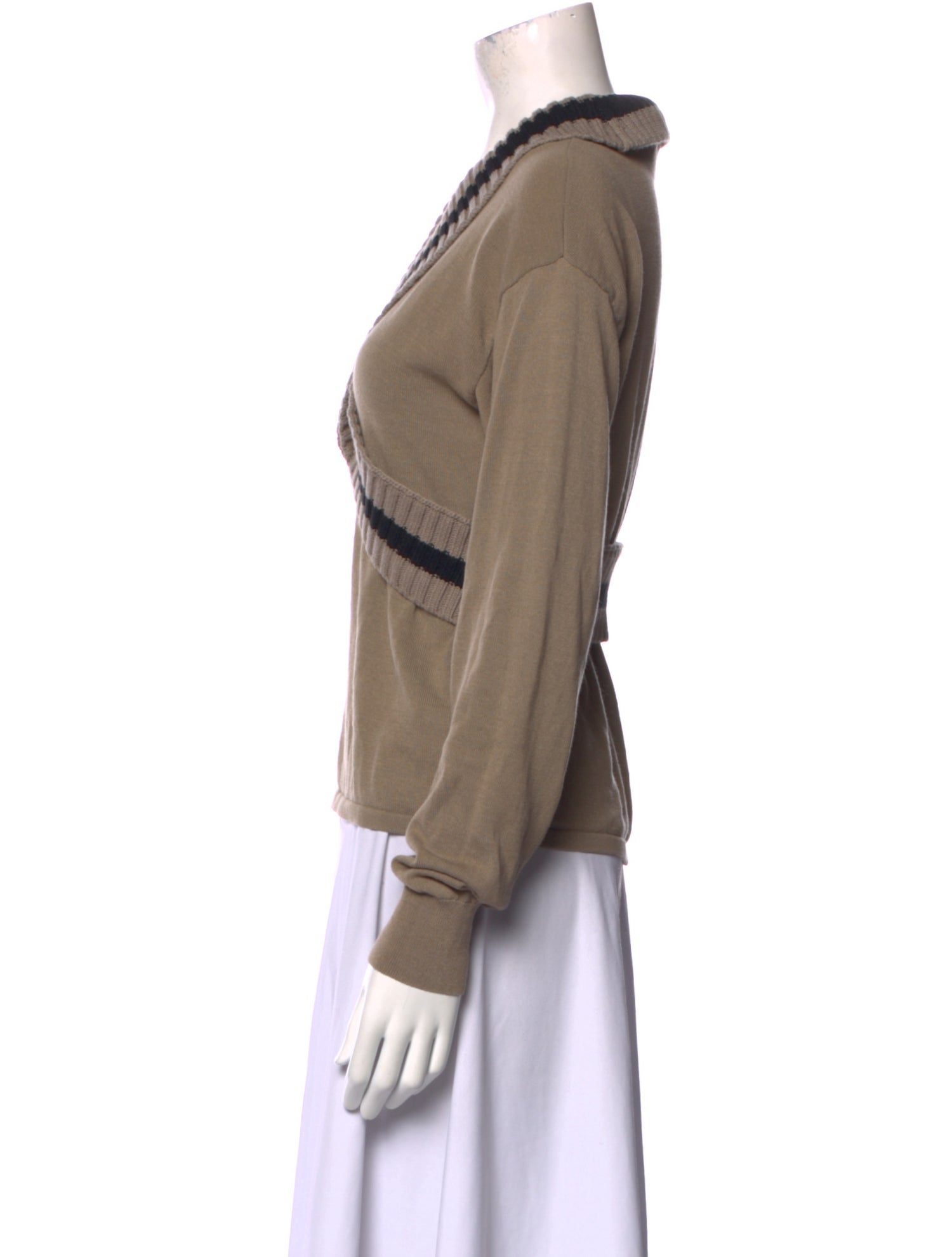 Dion Lee Striped Mock Neck Sweater