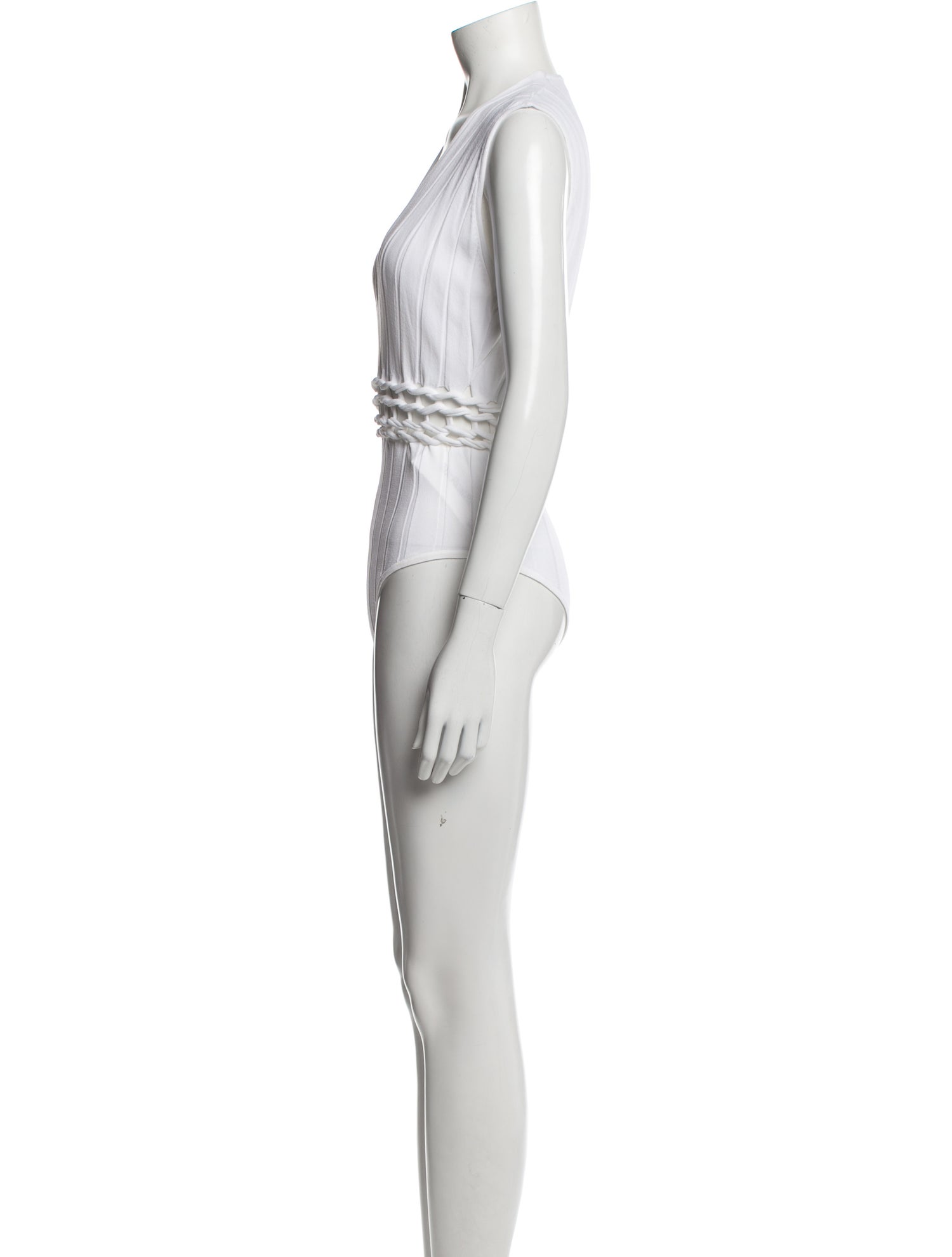 Dion Lee V-Neck Sleeveless Bodysuit