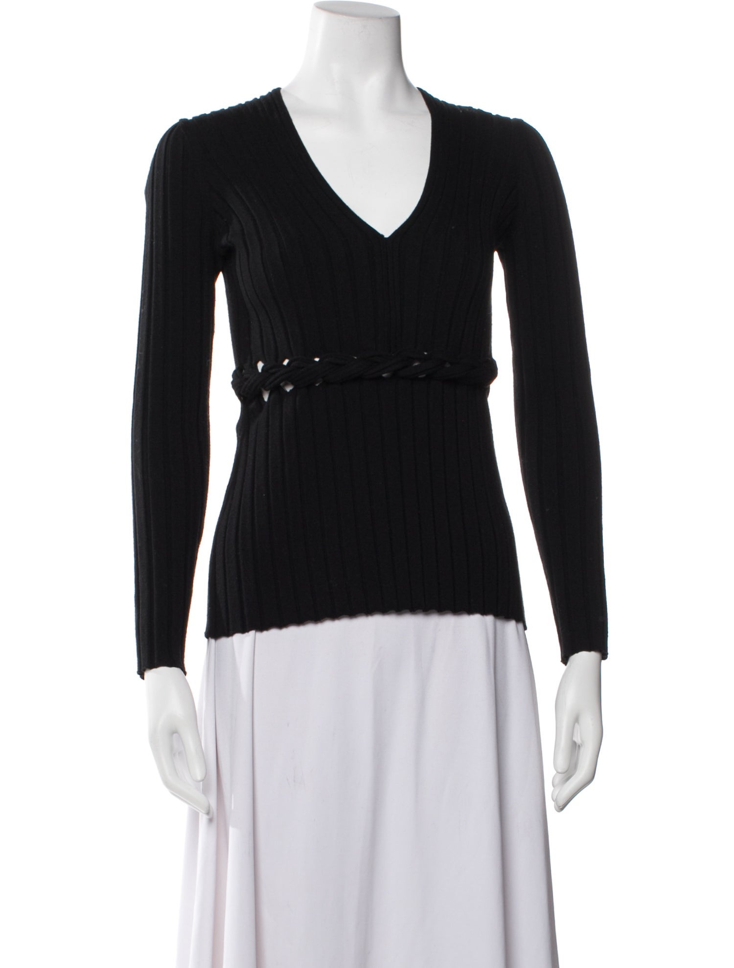 Dion Lee Merino Wool V-Neck Sweater