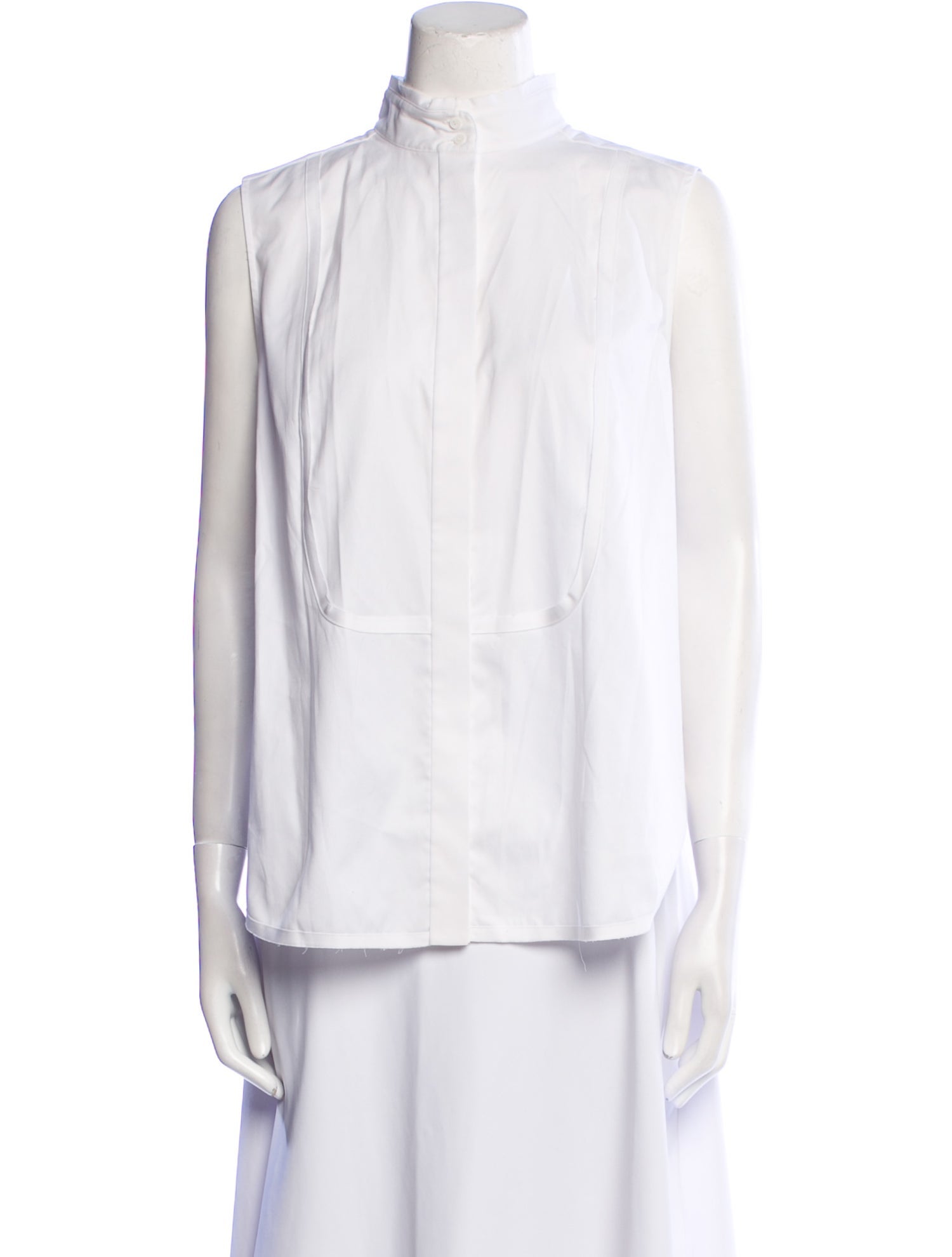 Dion Lee Mock Neck Sleeveless Blouse