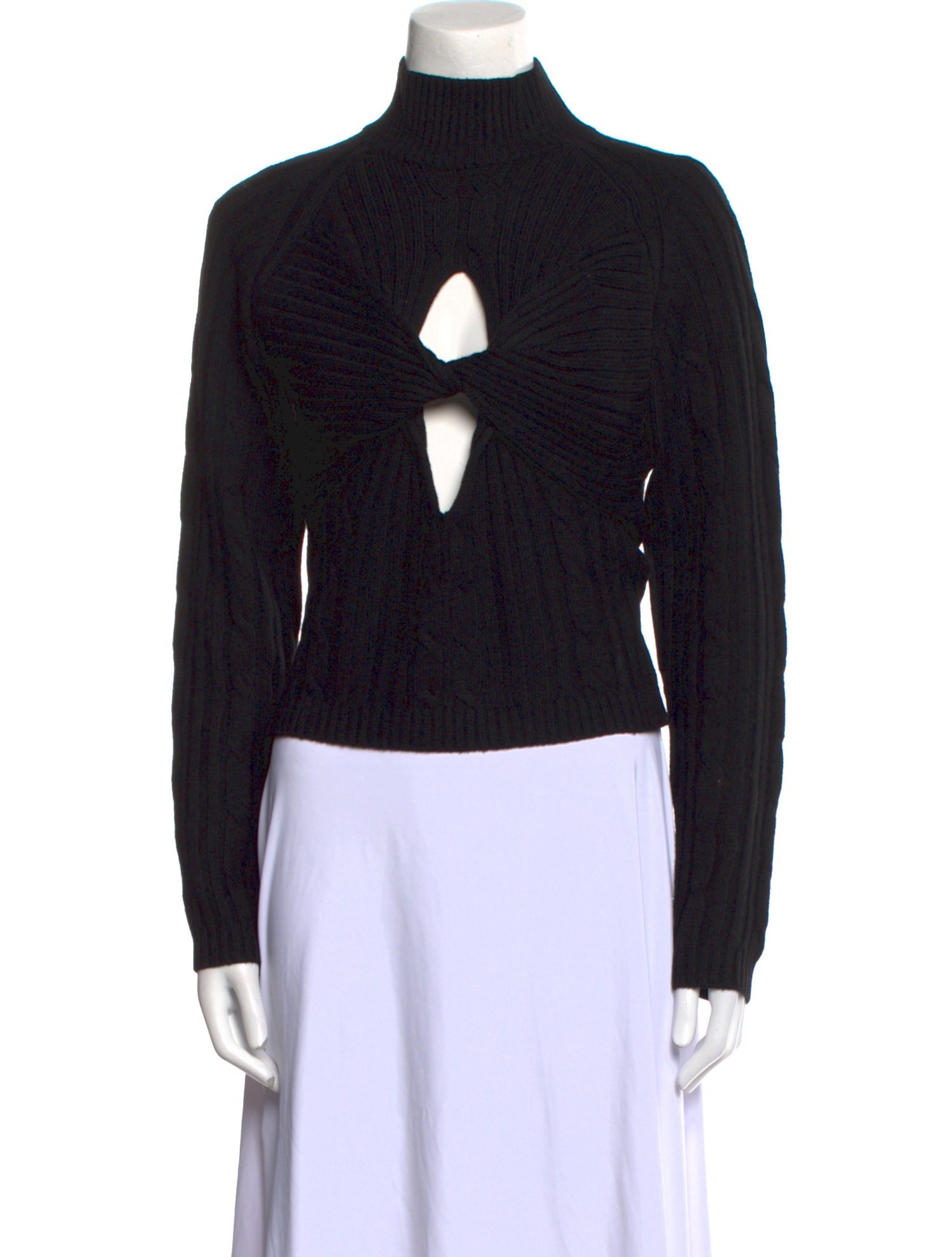 Dion Lee Wool Mock Neck Sweater