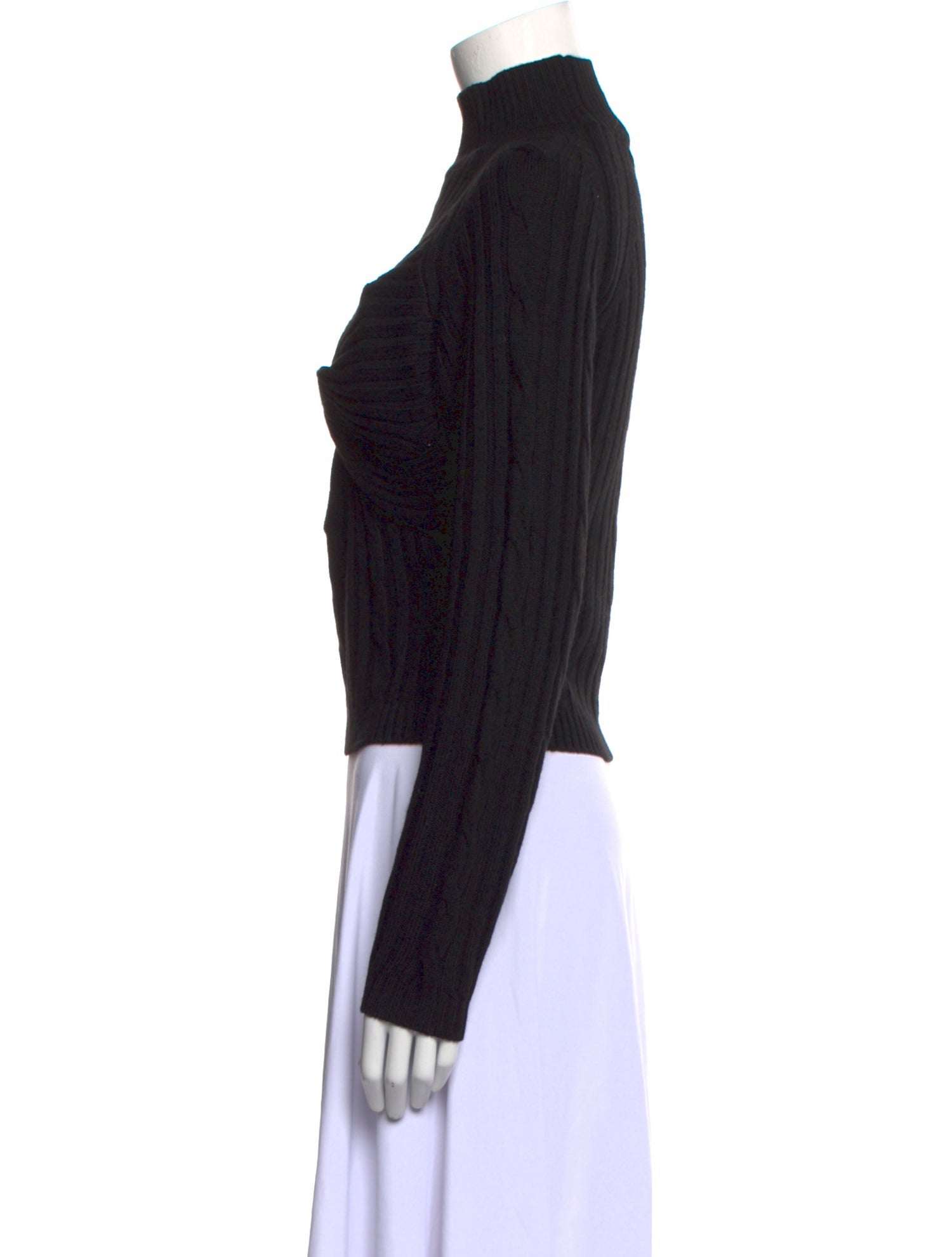 Dion Lee Wool Mock Neck Sweater