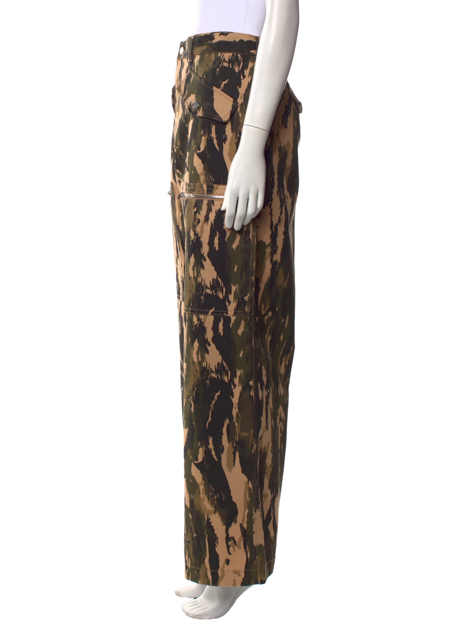 Dion Lee Printed Wide Leg Pants