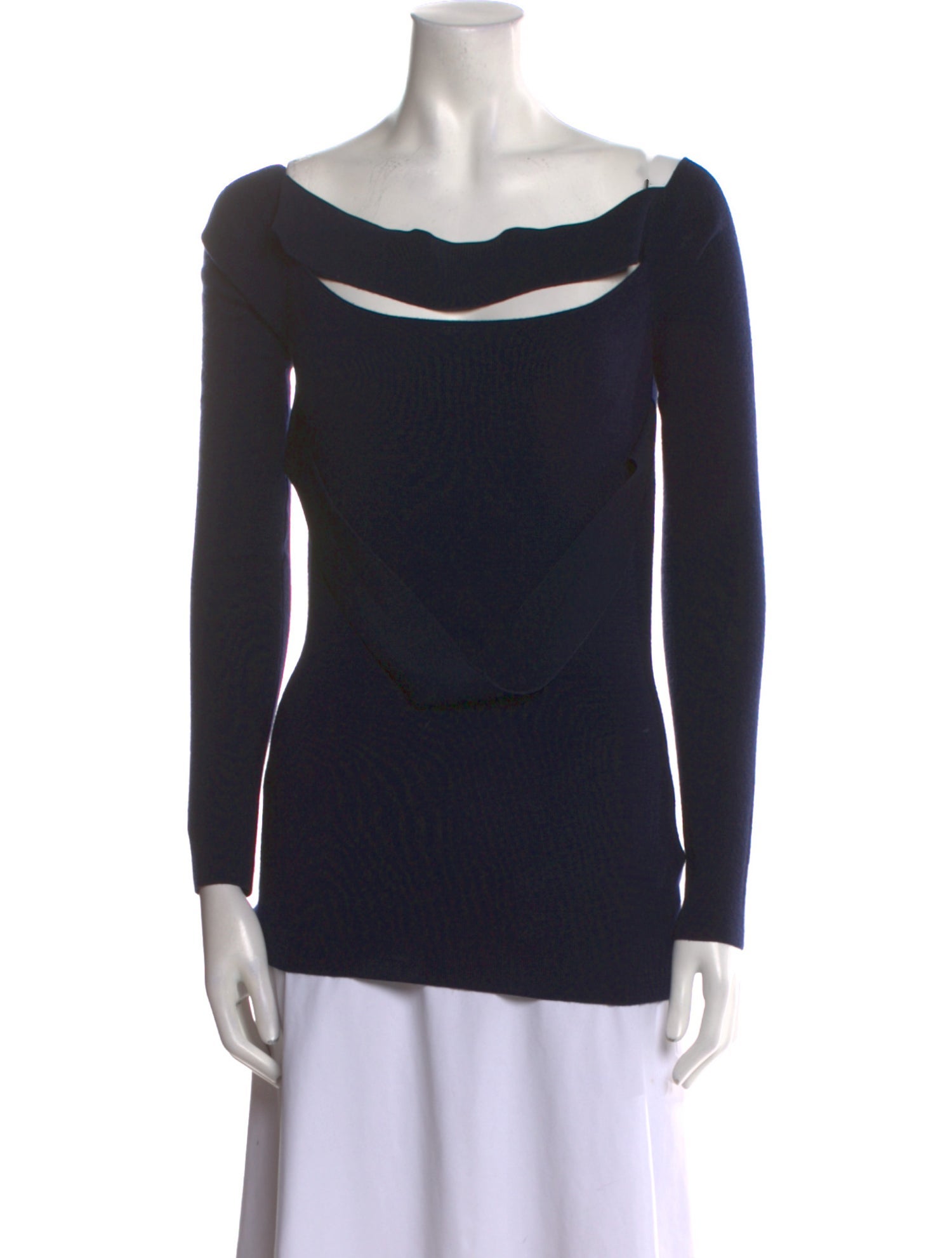 Dion Lee Merino Wool Cowl Neck Sweater