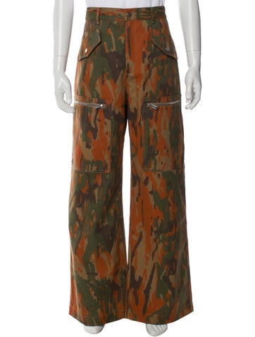 Dion Lee Pants Camouflage Print Cargo XL