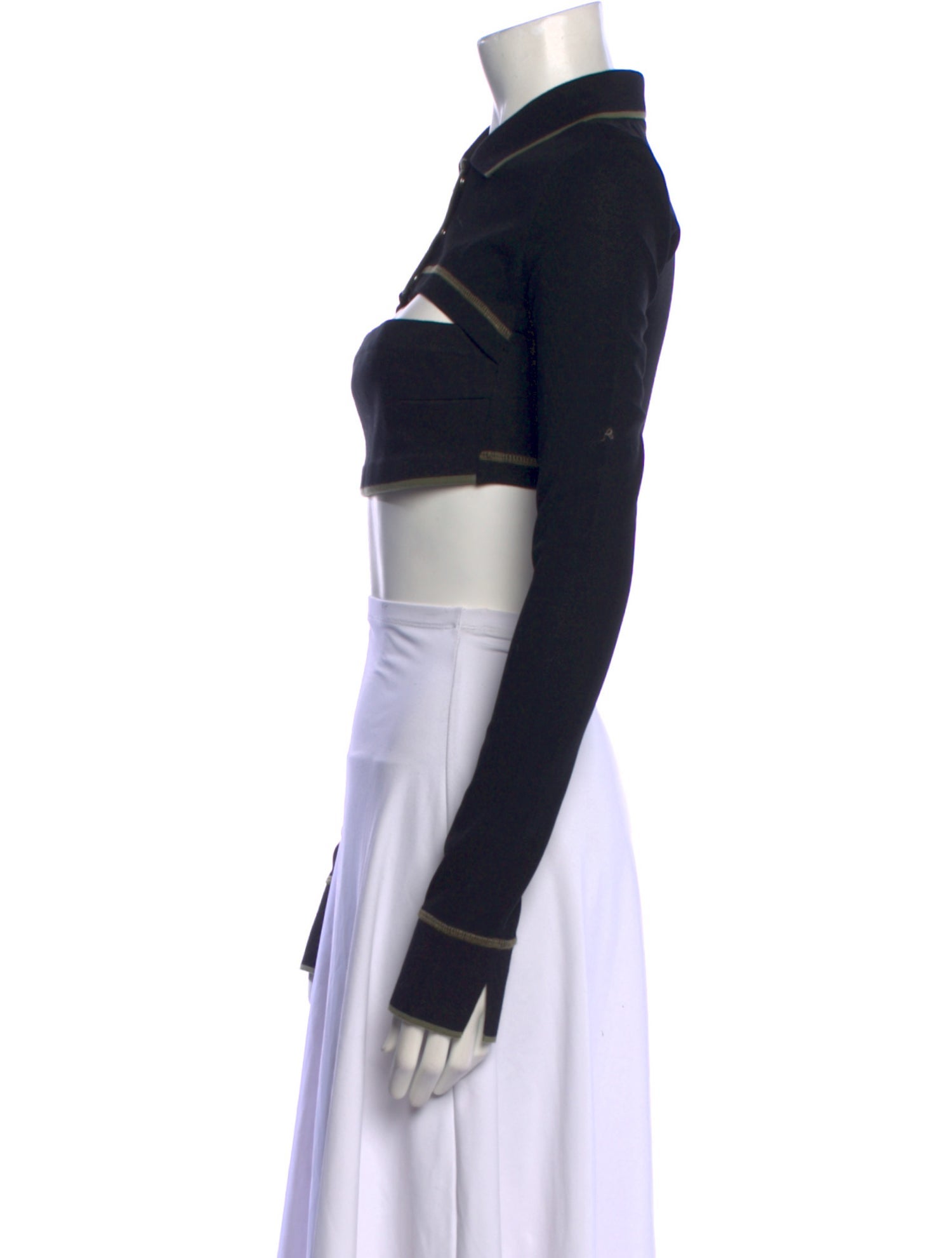 Dion Lee Long Sleeve Crop Top