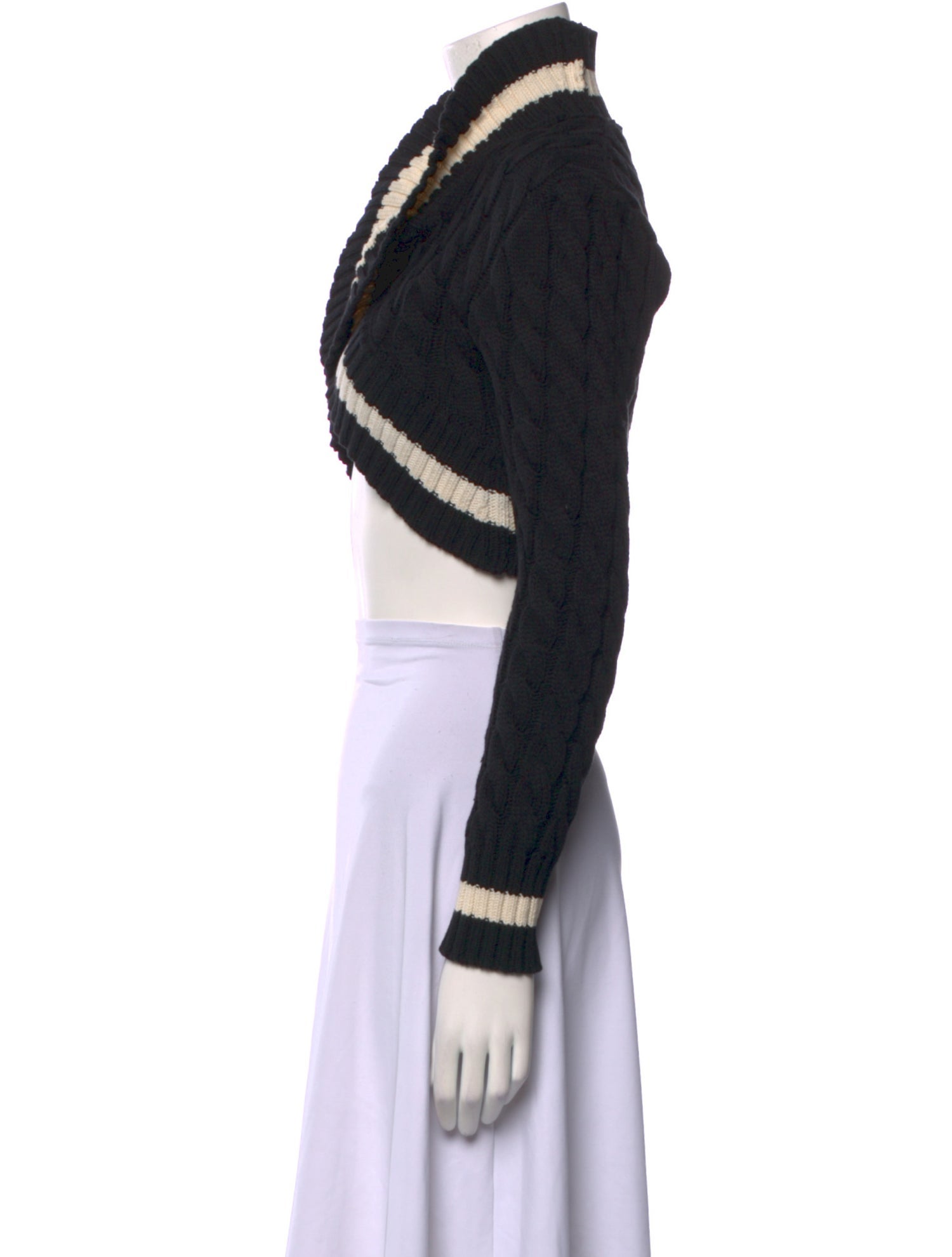 Dion Lee Striped Cowl Neck Sweater