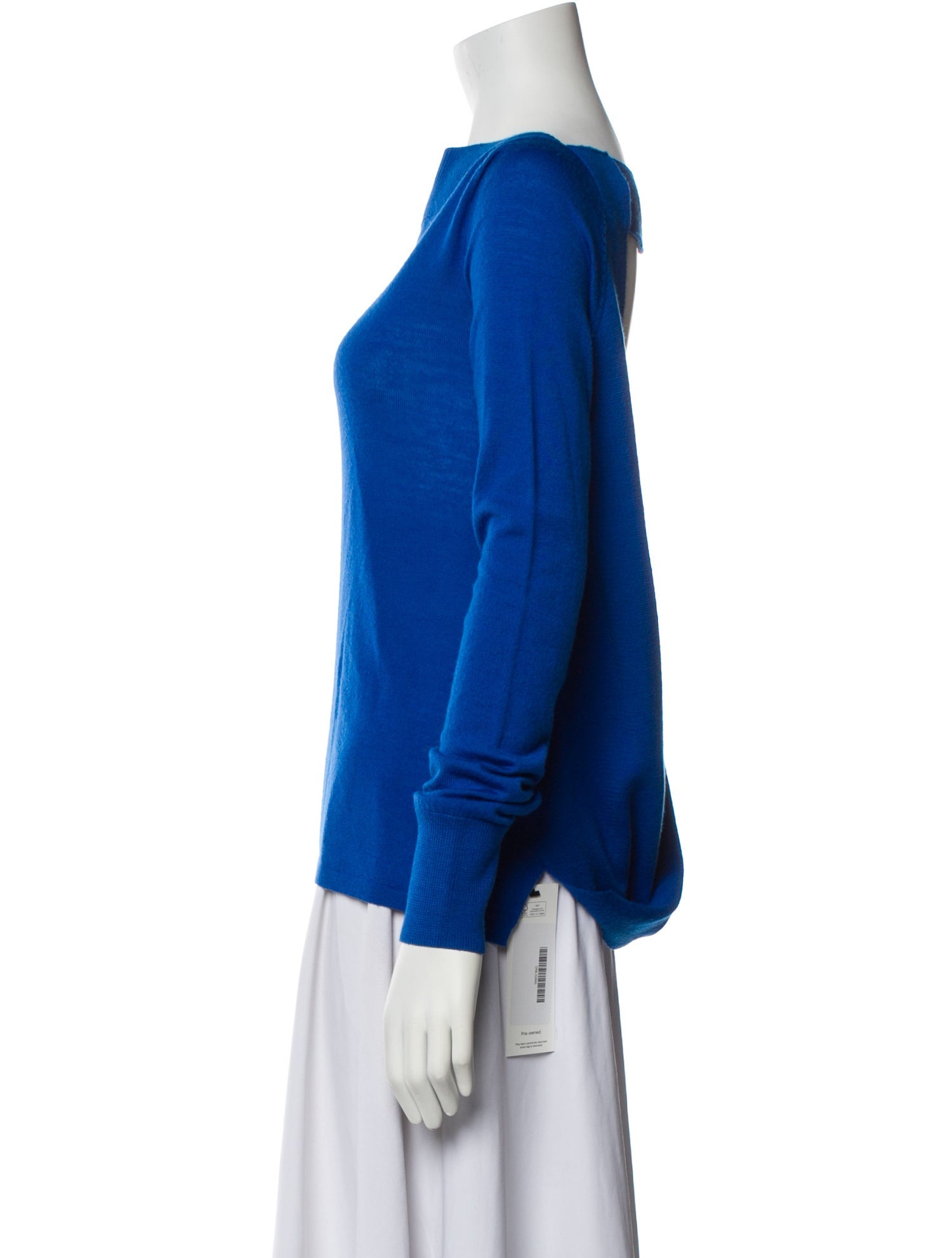 Dion Lee Merino Wool Bateau Neckline Sweater