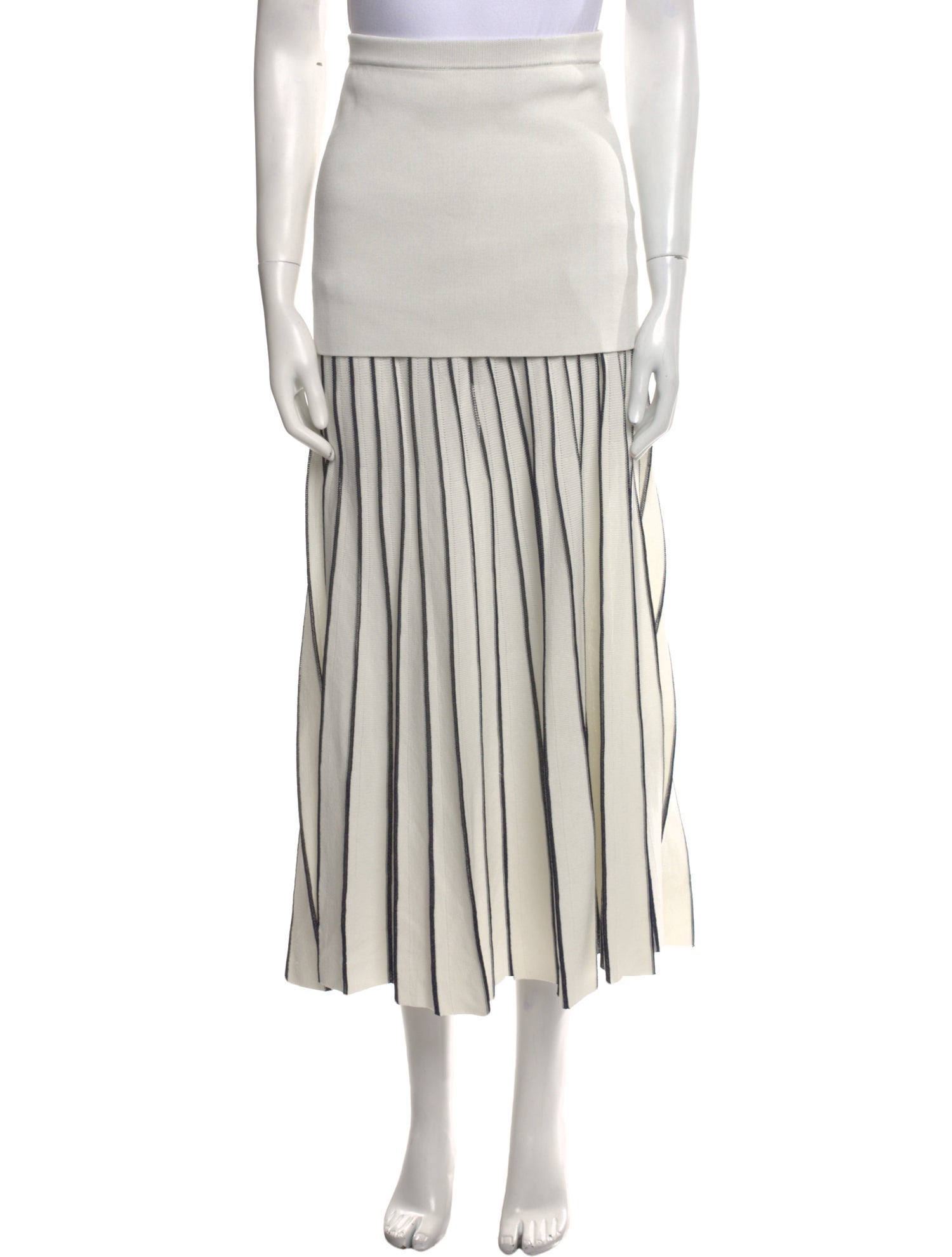 Dion Lee Striped Midi Length Skirt