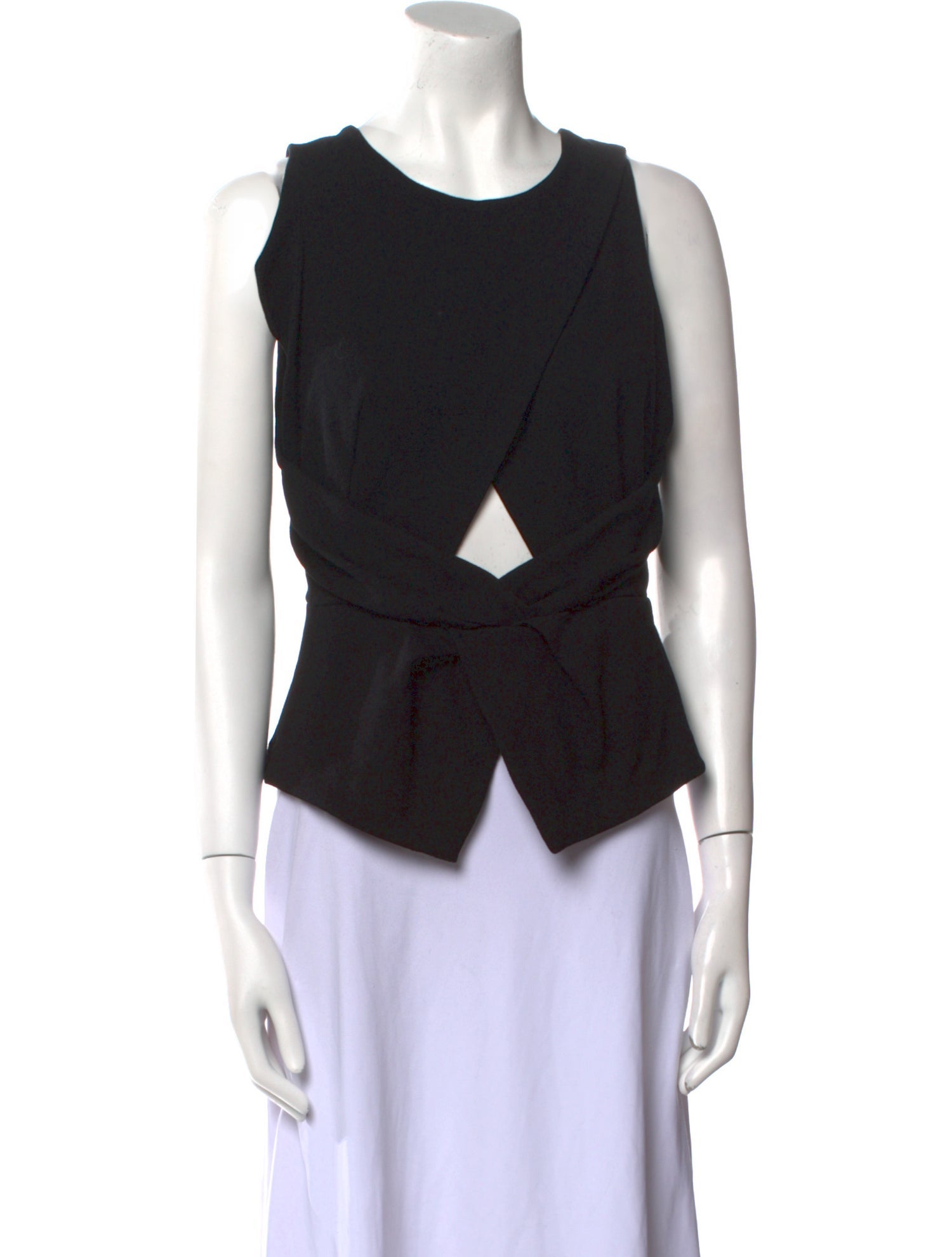 Dion Lee Scoop Neck Sleeveless Crop Top