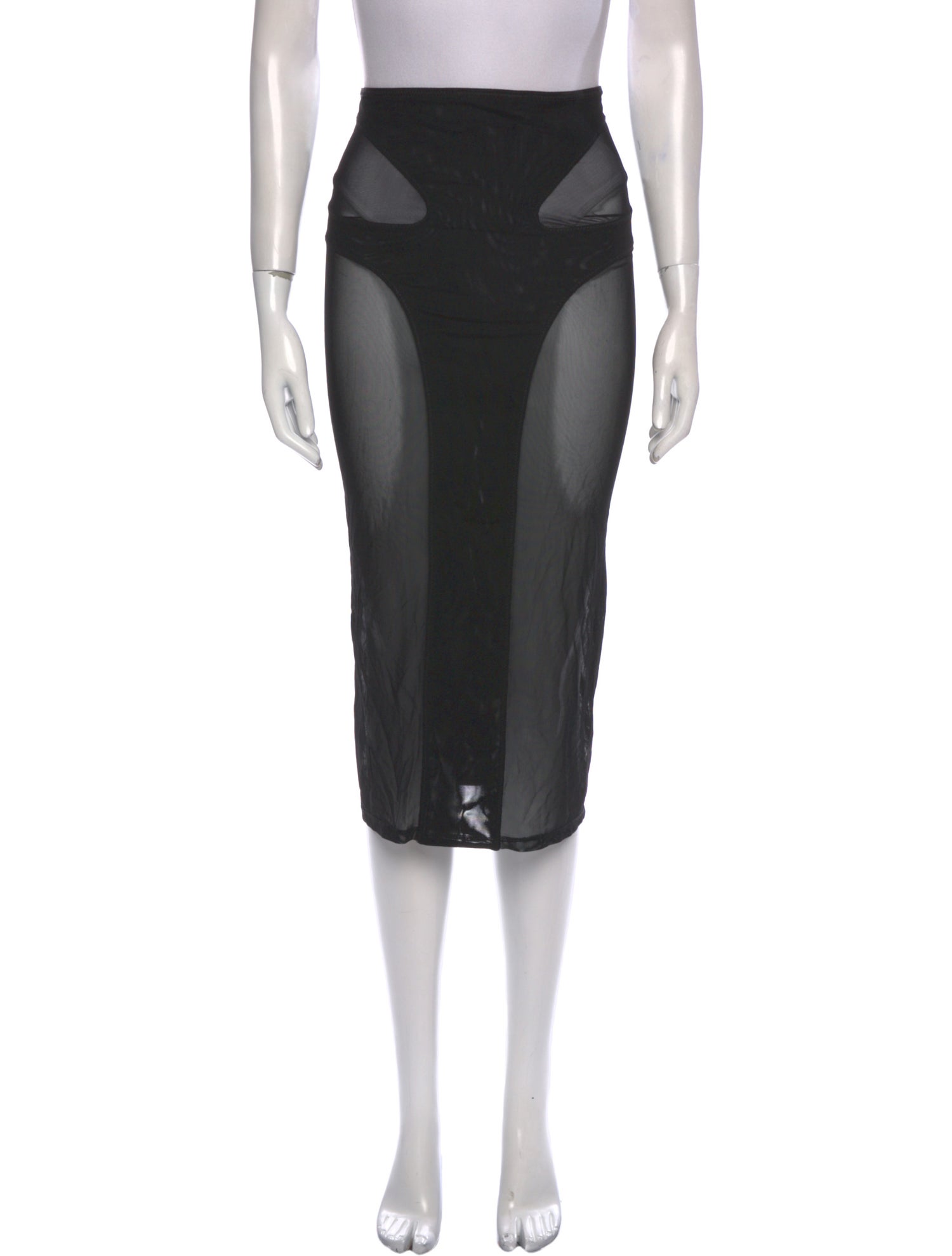 Dion Lee Mesh Accents Midi Length Skirt