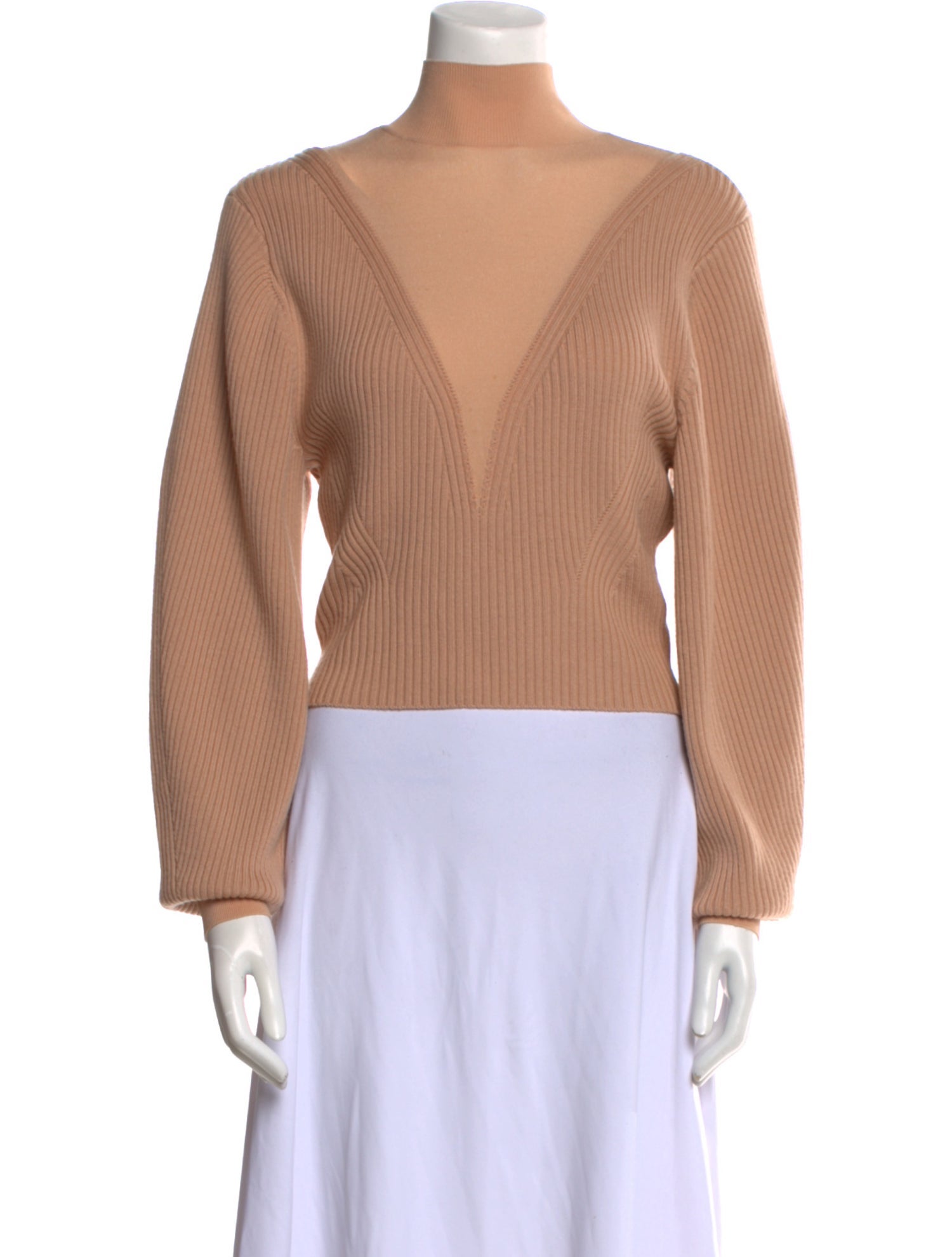 Dion Lee Merino Wool Mock Neck Sweater