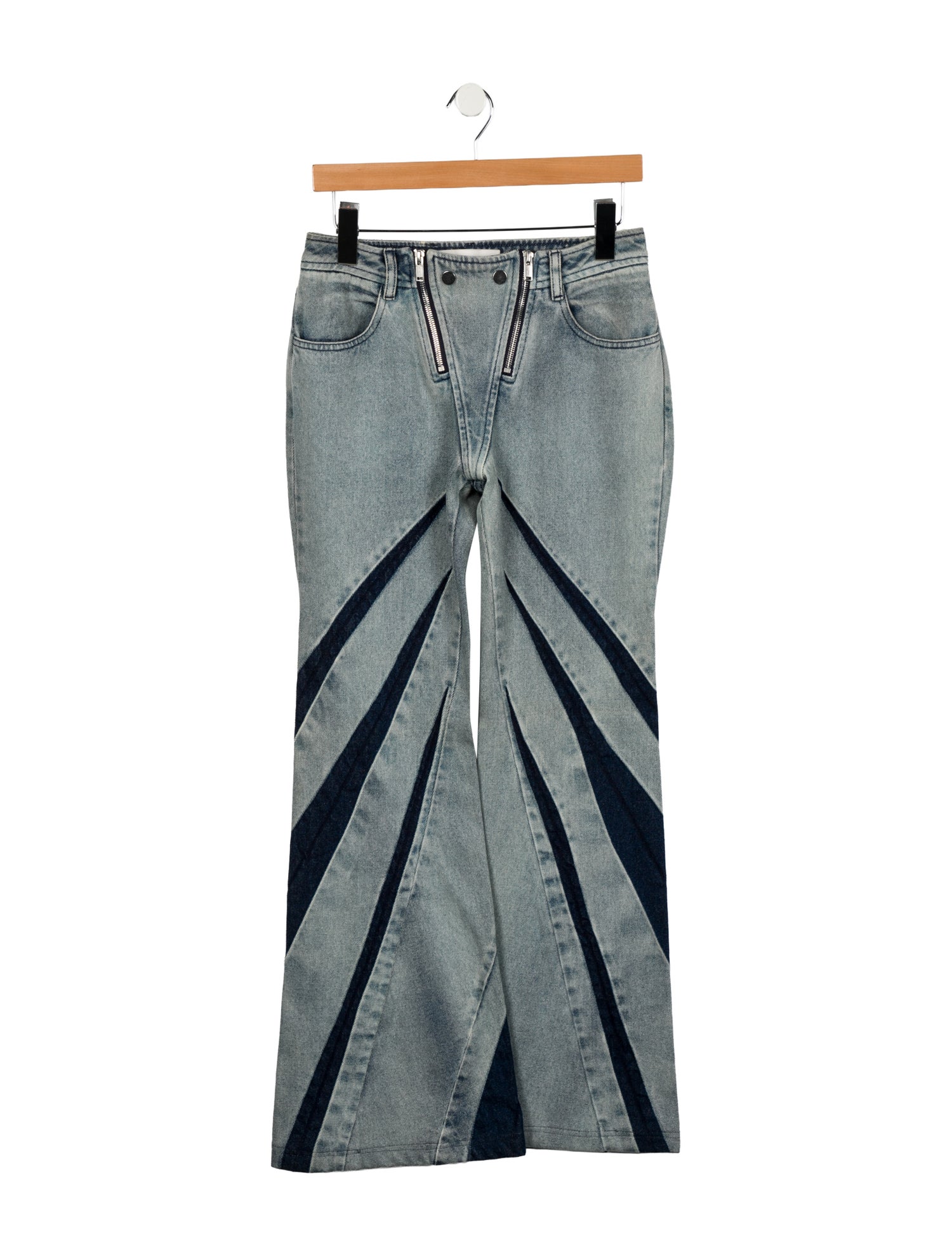 Dion Lee Mid-Rise Wide Leg Jeans