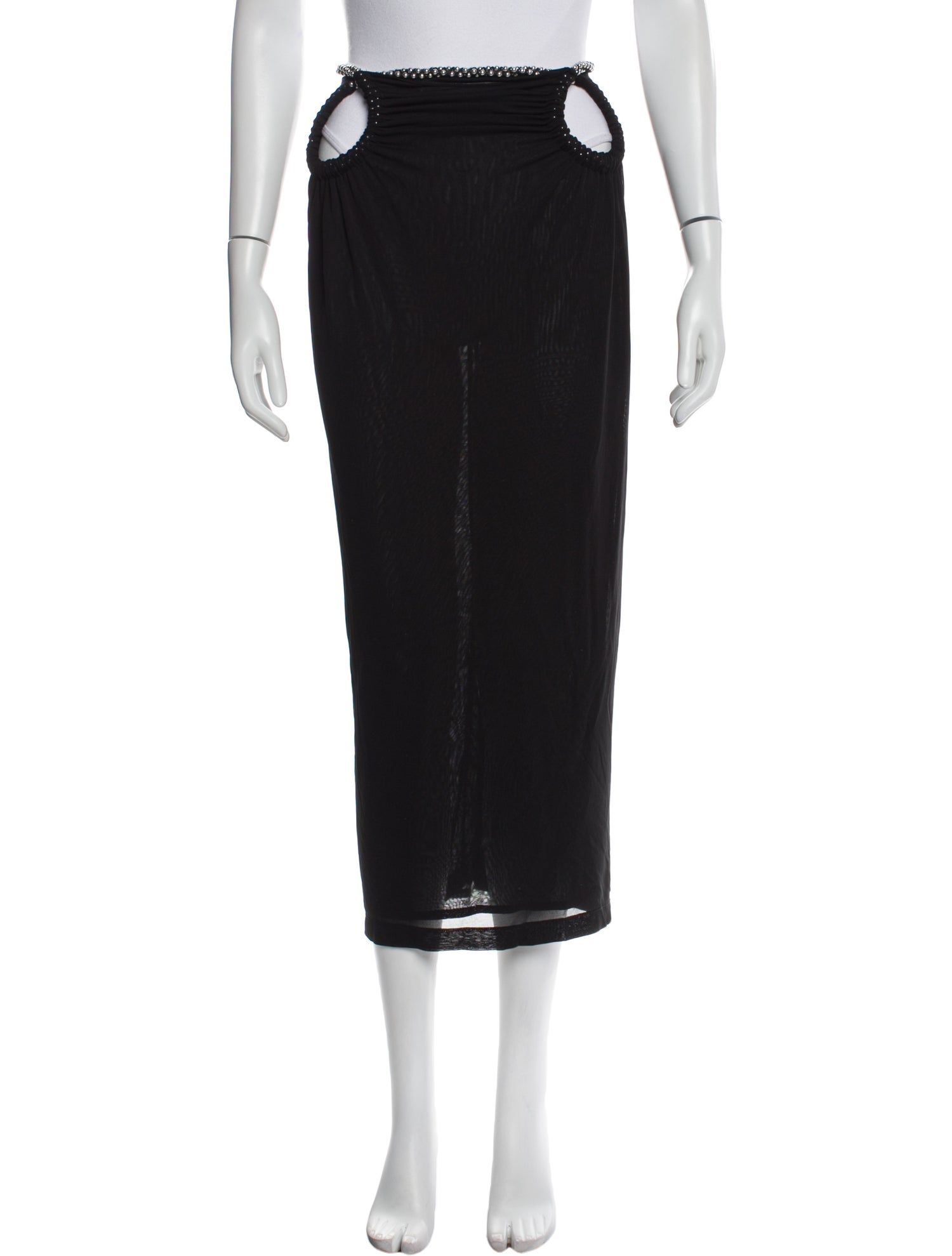Dion Lee Keyhole Accent Midi Length Skirt