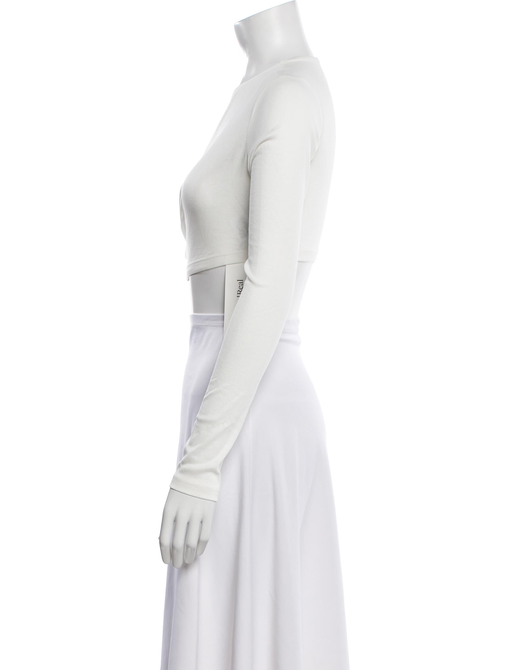 Dion Lee One-Shoulder Short Sleeve Crop Top