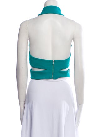 Dion Lee Halterneck Sleeveless Crop Top