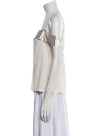 Dion Lee Silk Square Neckline Blouse