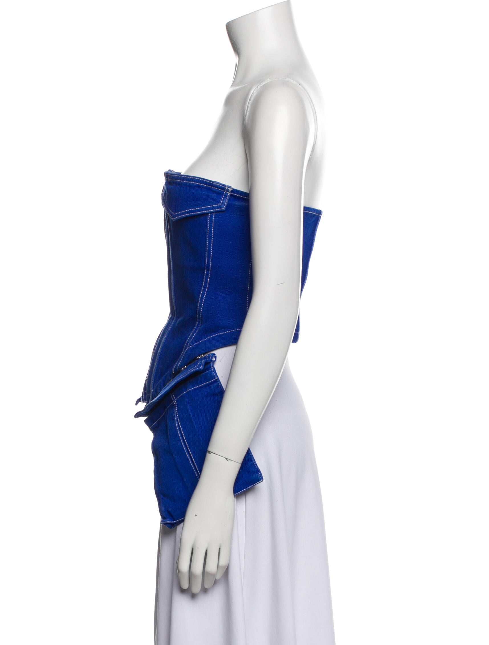 Dion Lee Strapless Crop Top