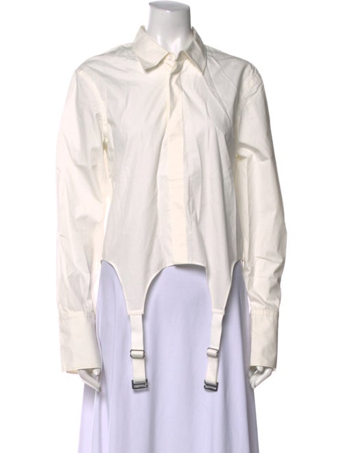 Dion Lee Long Sleeve Button-Up Top