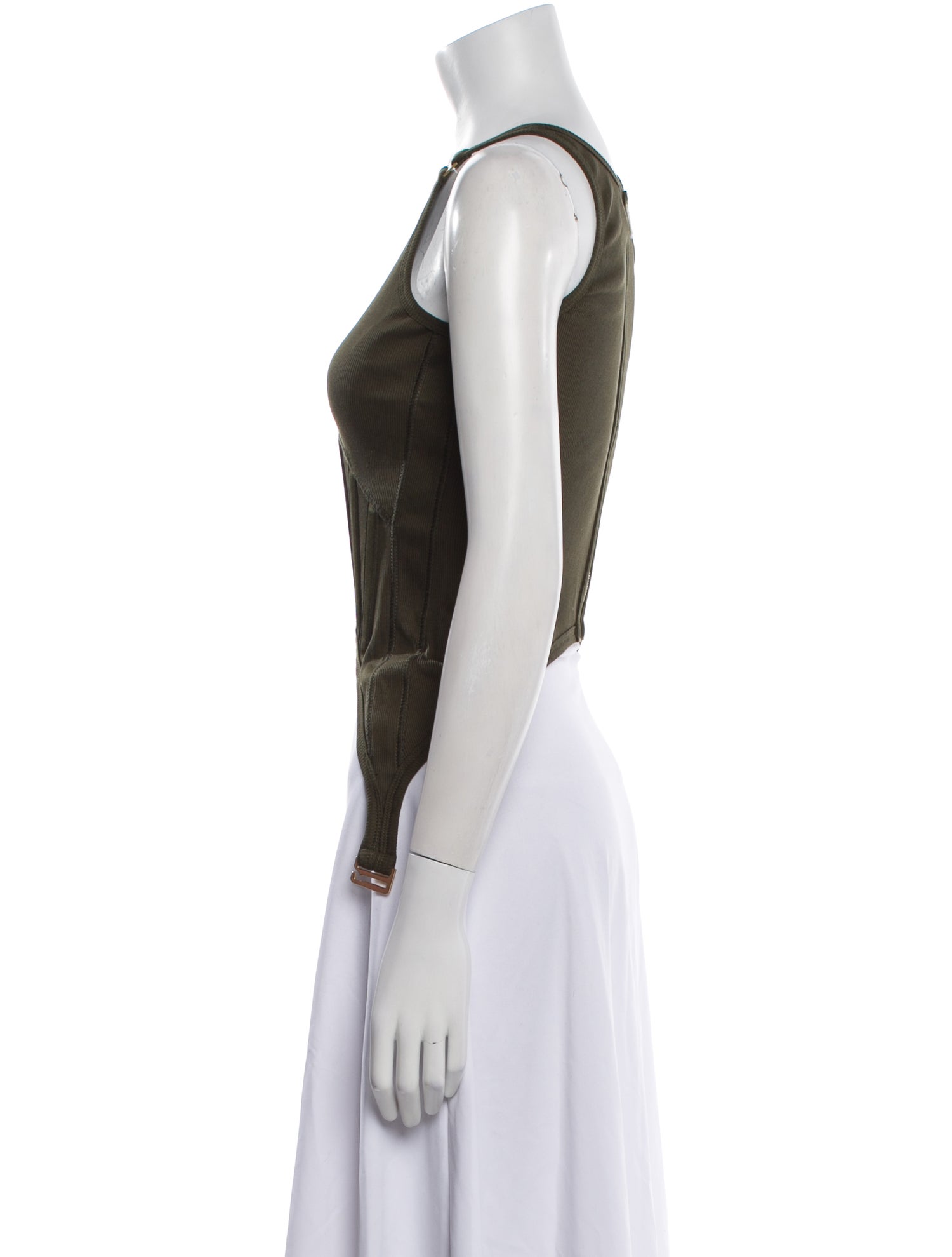 Dion Lee Scoop Neck Sleeveless Crop Top